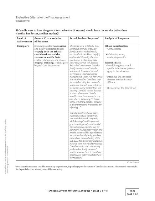 Complete Module 4 Teacher Support Materials - NIH Office of ...