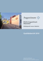 Klinik Augustinum MÃ¼nchen QualitÃ¤tsbericht 2010