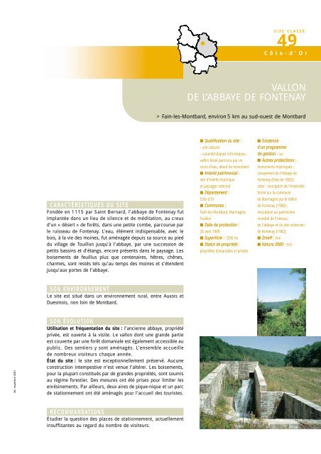 VALLON DE L'ABBAYE DE FONTENAY