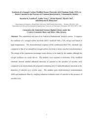 Synthesis of Sonogel-Carbon Modified Electrode with Titanium Oxide