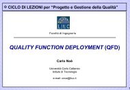 quality function deployment (qfd) - Università Carlo Cattaneo