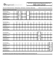 Timetable effective from Sunday 27 January 2013 - Stagecoach