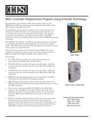 MSC Controller Replacement Program Using Emerald Technology