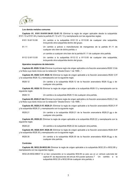 Anexo 401 - Reglas de Origen TLCAN.pdf - Grupo-fh.com