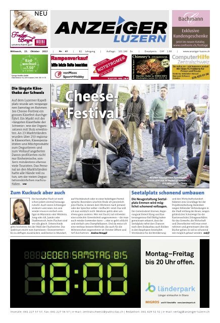 Anzeiger Luzern, Ausgabe 42, 23. Oktober 2013