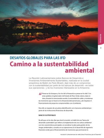 Camino a la sustentabilidad ambiental - Alide