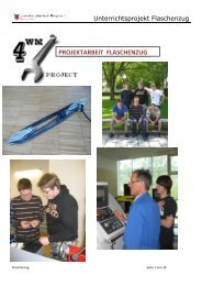 PROJEKTARBEIT FLASCHENZUG