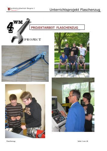 PROJEKTARBEIT FLASCHENZUG