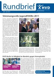 Stimmungsvolle JugendFEIERn 2011 - Humanistischer Verband ...