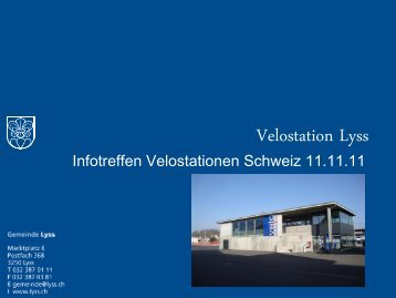 Velostation Lyss - Velostationen Schweiz