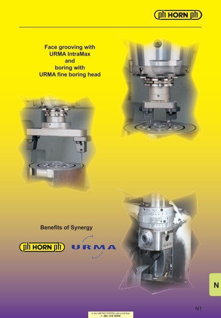 Face grooving with URMA IntraMax and boring with ... - Horn USA, Inc.