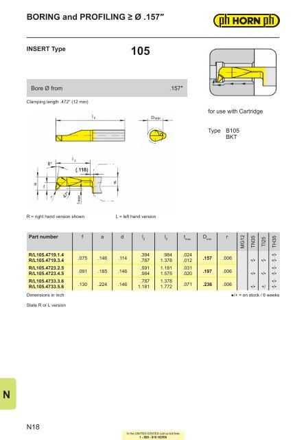 Face grooving with URMA IntraMax and boring with ... - Horn USA, Inc.