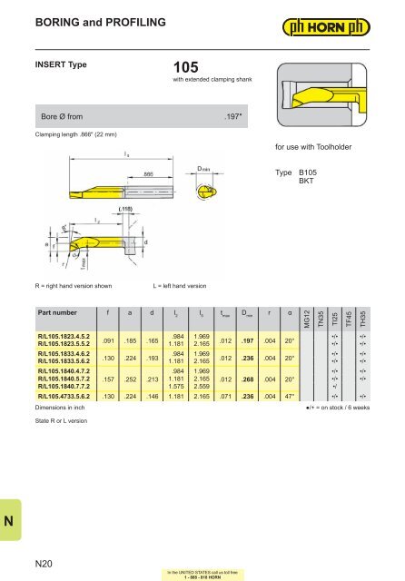 Face grooving with URMA IntraMax and boring with ... - Horn USA, Inc.