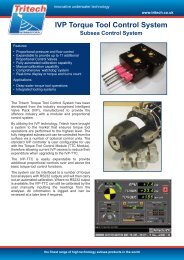 Tritech iVP Torque Tool Control System - Marine Solutions