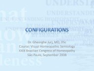 Dr. Gheorghe Jurj, MD, DSc Course: Visual Homeopathic Semiology ...
