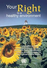 Your Right to a Healthy Environment - UNECE