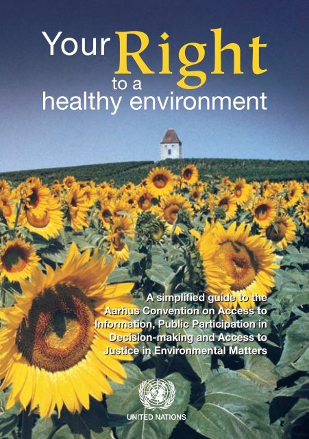 Your Right to a Healthy Environment - UNECE