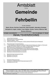 Gemeinde Fehrbellin - verwaltung.gemeinde-fehrbellin.de