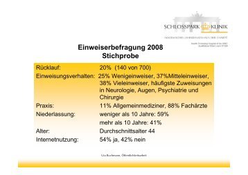 Wie beurteilen Sie den fachlichen Ruf der Kliniken?