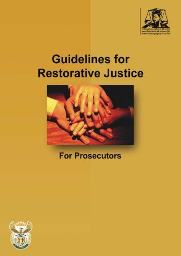 RESTORATIVE JUSTICE - National Prosecuting Authority