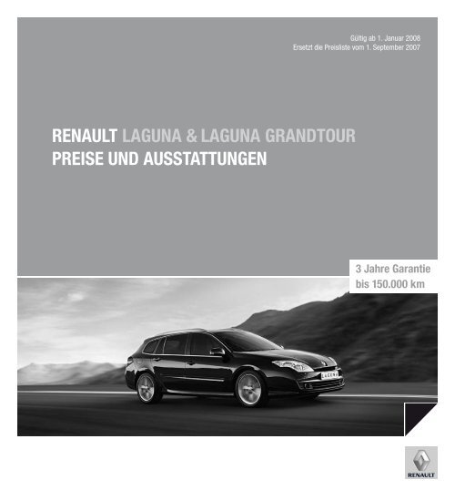 Renault Laguna Laguna Grandtour Preise Und Ausstattungen 3