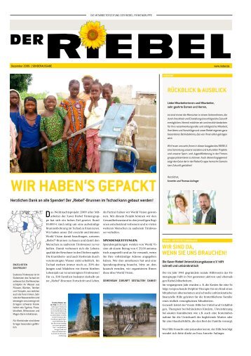 Sonderausgabe "Soziales Engagement" - Riebel Unternehmen ...