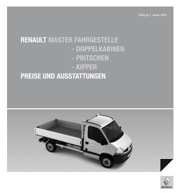 Renault MasteR FahRgestelle - Doppelkabinen - pRitschen ...