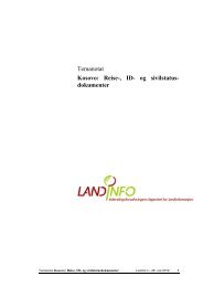 Temanotat Kosovo: Reise-, ID- og sivilstatus- dokumenter - LandInfo