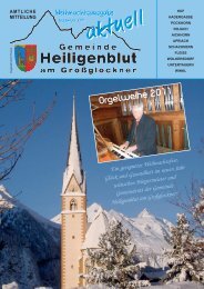 aktuell - Gemeinde Heiligenblut