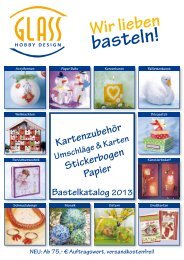 Bastelkatalog - Glass Hobby Design