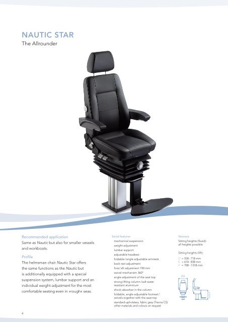 chair-solutions for ships - Marine Plant Systems