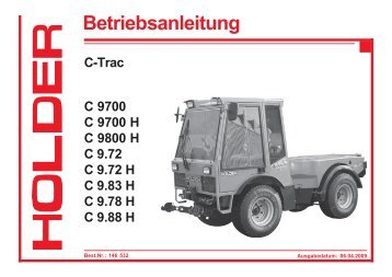 Betriebsanleitung - Holder