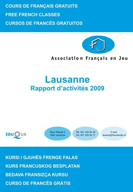 Lausanne - Association franÃ§ais en Jeu