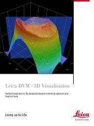 Leica DVM - 3D Visualisation