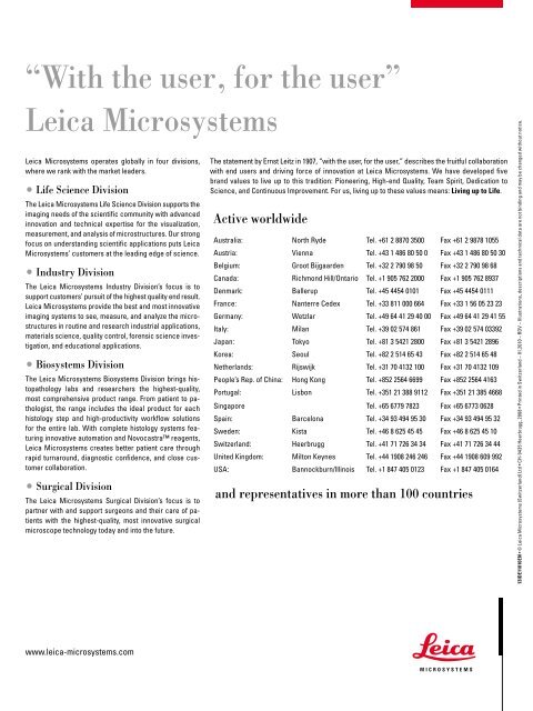 Leica DVM - 3D Visualisation