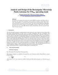 Analysis and Design of the Rectangular Microstrip Patch Antennas ...