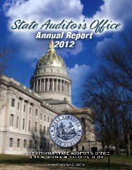 2012 Annual Report - West Virginia State Auditor's Office