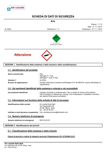 Aria - Air Liquide Italia