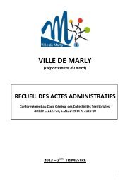 2013 - 2eme Trimestre - Mairie de Marly
