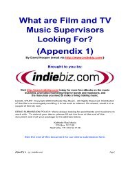 What are Film and TV Music Supervisors Looking ... - Music Contracts