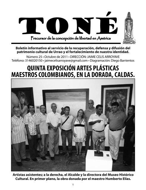 Descargar TonÃ© - BoletÃ­n Informativo nÃºmero 25 - Octubre ... - Urrao