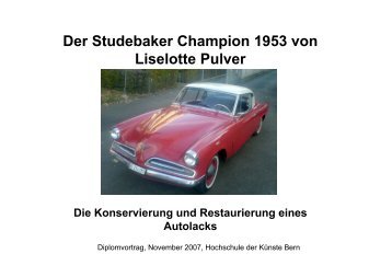 Vortrag Kassel Studebaker - FELIX FORRER GmbH