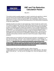 VMT and Trip Reduction Calculation Packet