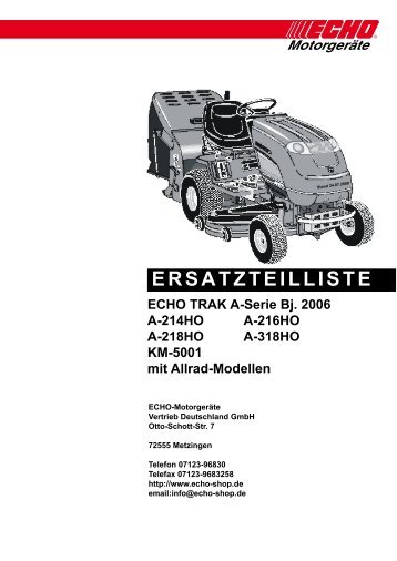 Ersatzteilliste A-Serie 2006 mit Allradmodellen - Gartentechnik ...