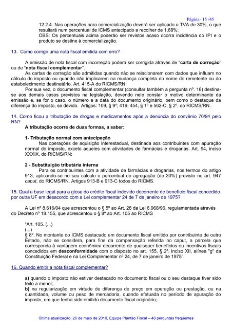 FAQ - Perguntas freqüentes do ICMS - Secretaria de Estado da ...