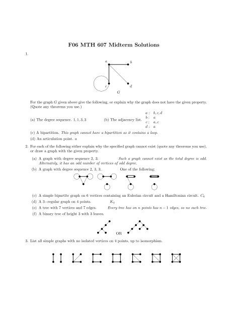 Midterm with Solutions