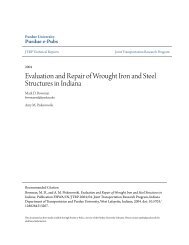 Evaluation and Repair of Wrought Iron and - Purdue e-Pubs ...