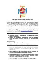 Queen's Diamond Jubilee Fund [PDF] - South Norfolk Council