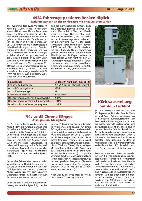 nÃ¼s vu Ã¼s Nr. 31 (Aug 2013) [PDF, 2.00 MB] - Benken