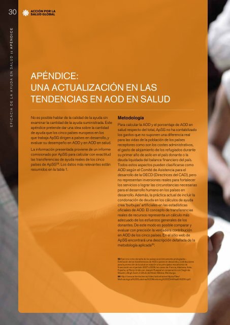 Eficacia dE la ayuda En salud - Action for Global Health